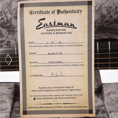 Eastman E20SS/v Sitka/Rosewood Dreadnought Antique Sunburst Varnish Acoustic Guitars / Dreadnought