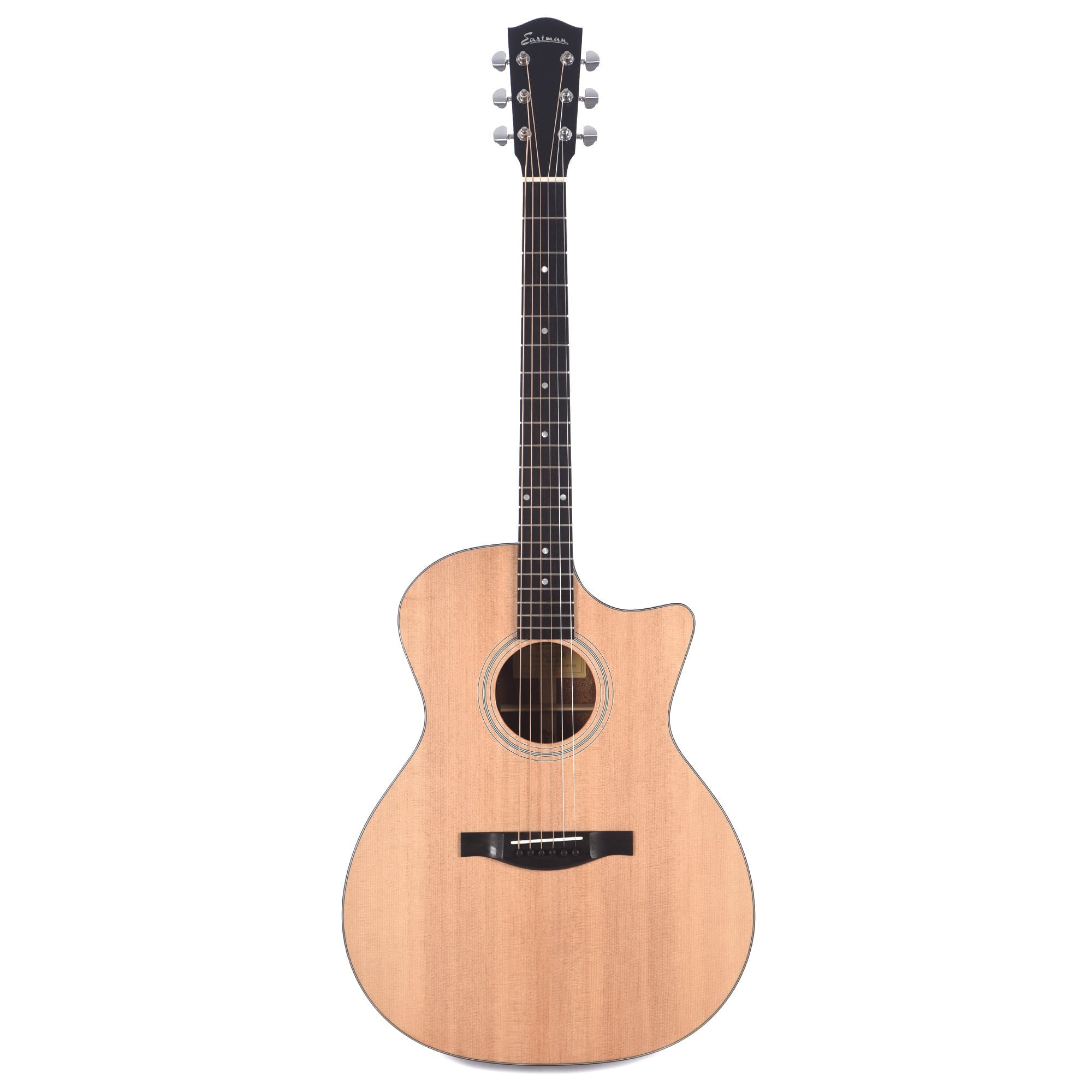 Eastman AC Series AC122-1CE Sitka/Sapele Grand Auditorium Cutaway Natural Acoustic Guitars / OM and Auditorium