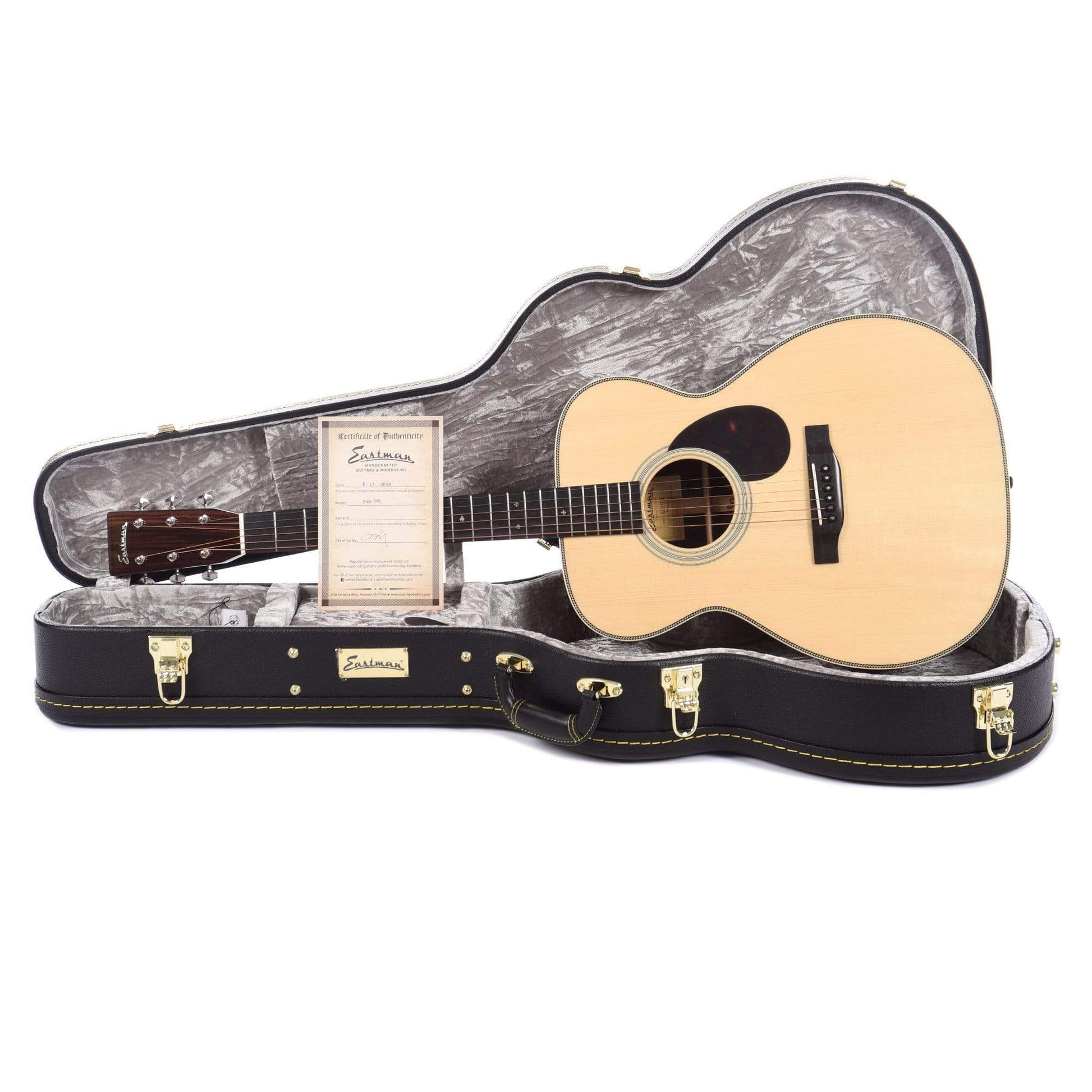 Eastman Traditional Adirondack/Rosewood OM Natural Acoustic Guitars / OM and Auditorium