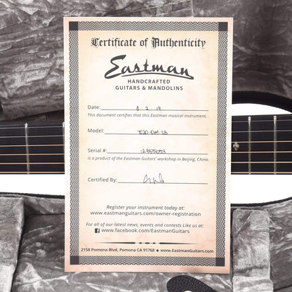 Eastman Traditional E20OM Adirondack/Rosewood OM Sunburst Acoustic Guitars / OM and Auditorium