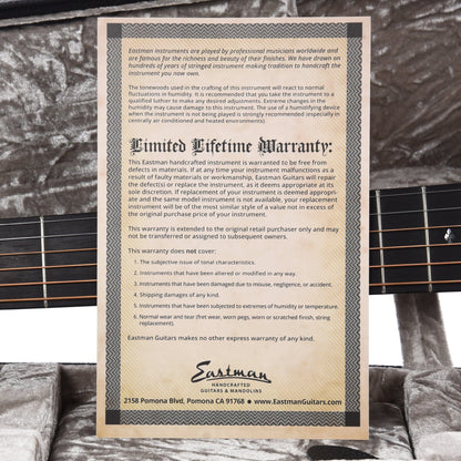 Eastman Traditional E20OO Adirondack Spruce/Rosewood OO Natural Acoustic Guitars / OM and Auditorium