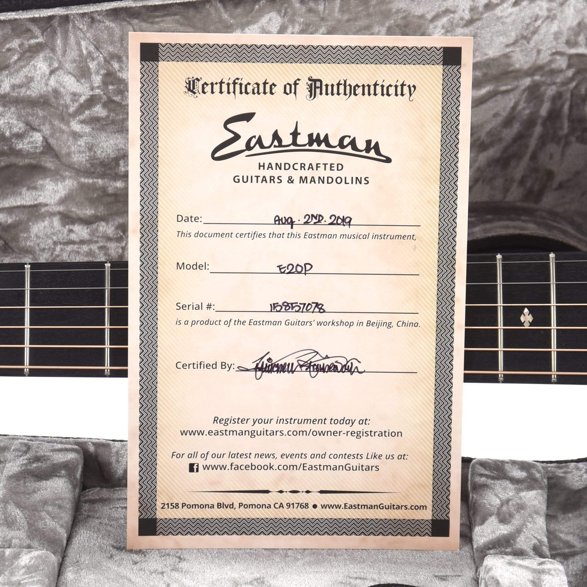 Eastman Traditional E20P Adirondack/Rosewood Parlor Natural Acoustic Guitars / Parlor