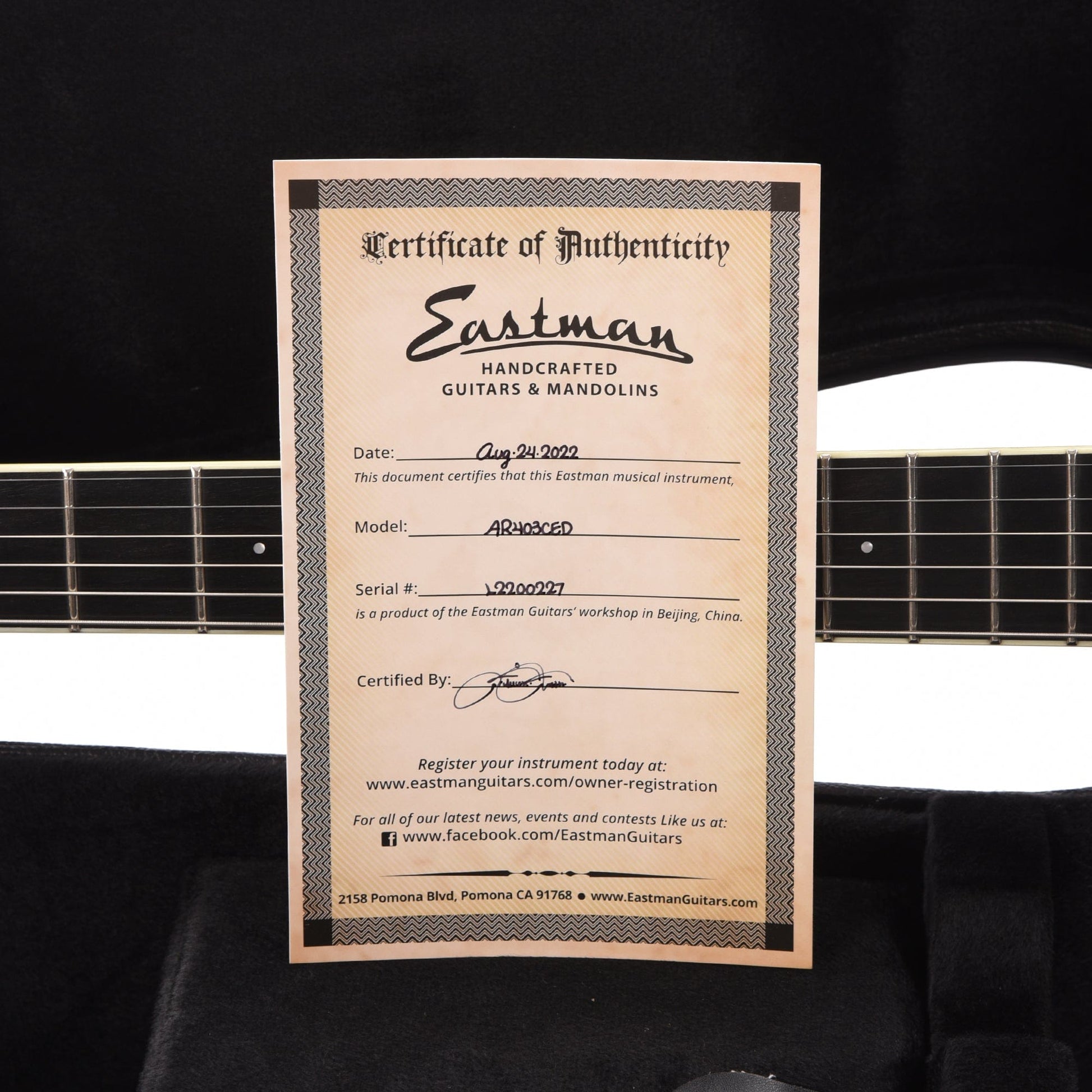 Eastman AR403CED Archtop Classic Electric Guitars / Archtop