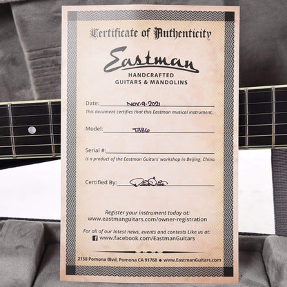 Eastman T386 Thinline Classic w/Kent Armstrong Humbuckers Electric Guitars / Semi-Hollow