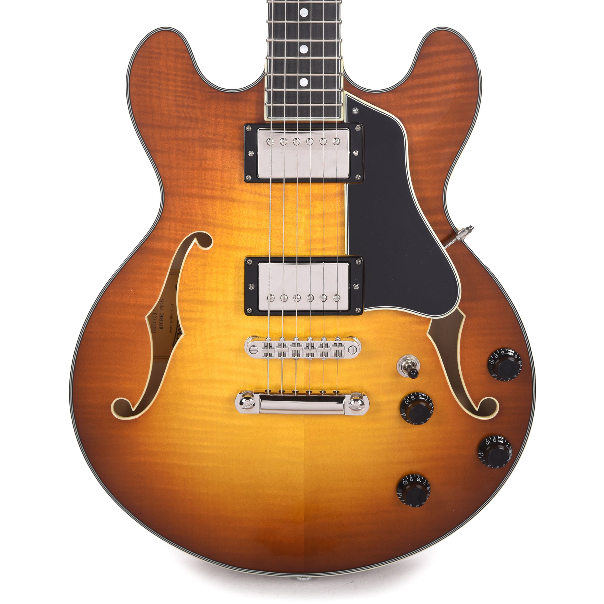 Eastman T484 Thinline Truetone Gloss Goldburst Electric Guitars / Semi-Hollow