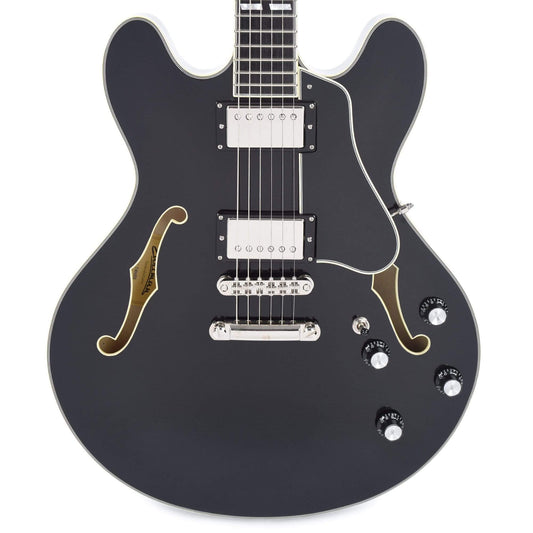 Eastman T486 Thinline Deluxe Black w/Seymour Duncan Humbuckers Electric Guitars / Semi-Hollow