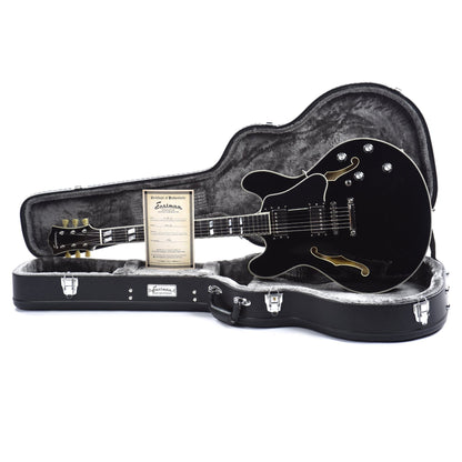 Eastman T486 Thinline Deluxe Black w/Seymour Duncan Humbuckers Electric Guitars / Semi-Hollow