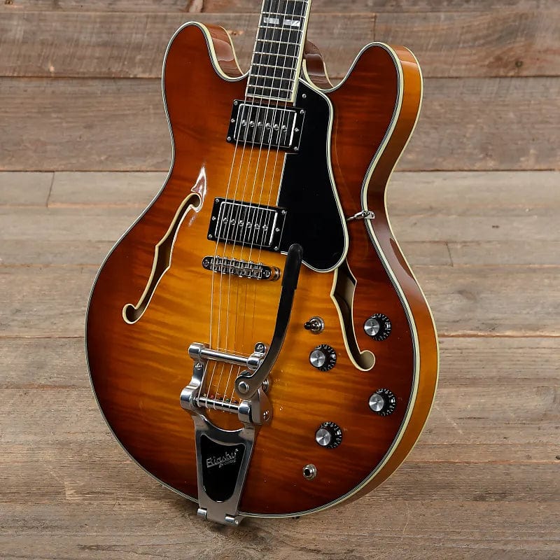 Eastman T486B Thinline Goldburst w/Seymour Duncan Pickups & Bigsby, Electric Guitars / Semi-Hollow
