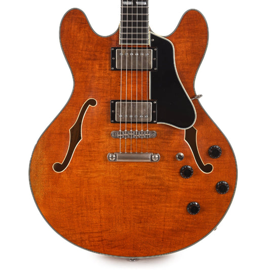 Eastman T59/v Classic Thinline Deluxe Antique Amber w/Seymour Duncan Antiquity Humbuckers Electric Guitars / Semi-Hollow