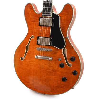Eastman T59/v Classic Thinline Deluxe Antique Amber w/Seymour Duncan Antiquity Humbuckers Electric Guitars / Semi-Hollow