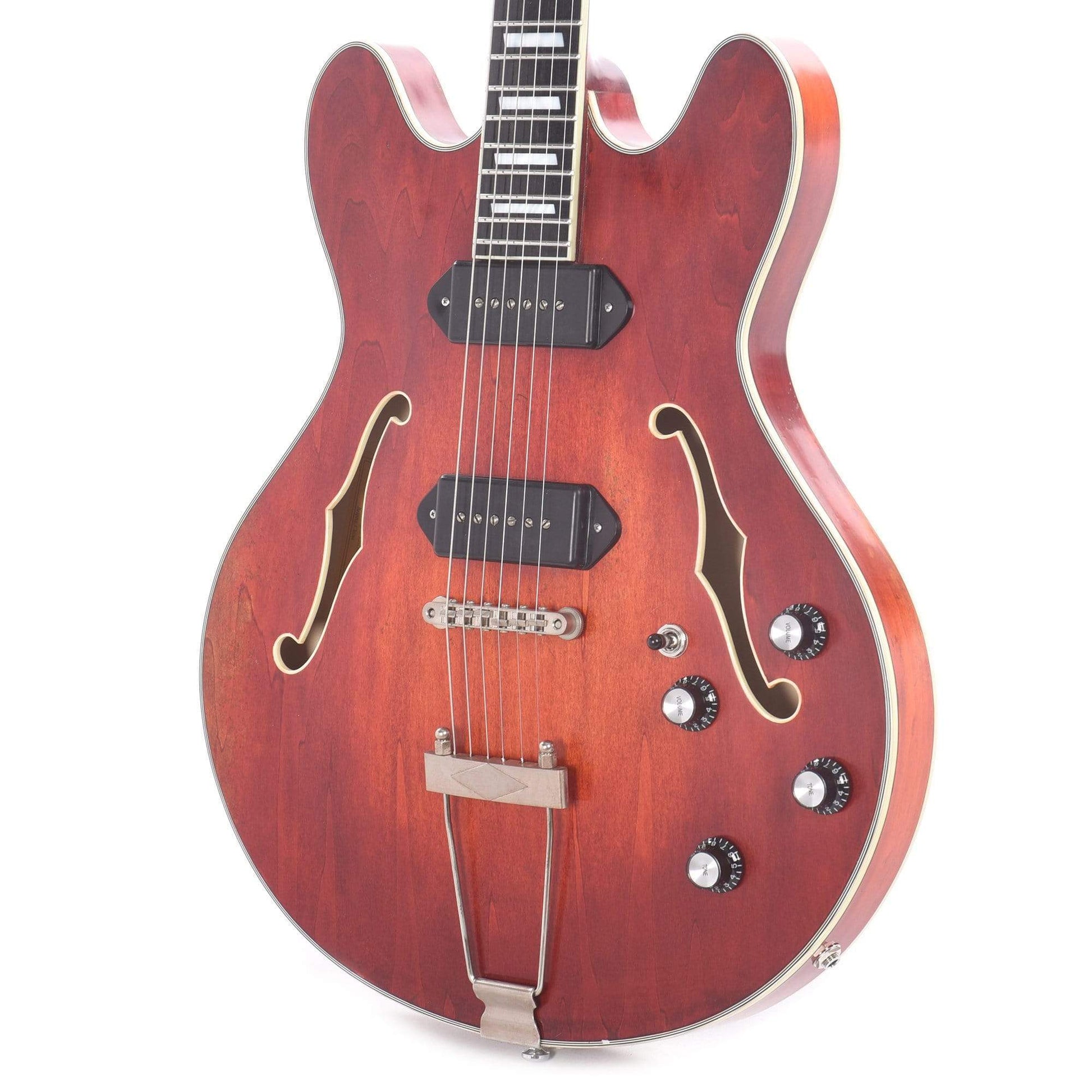 Eastman T64/v-T Thinline Antique Classic w/Lollar P-90 Dogears & Trapeze Tailpiece Electric Guitars / Semi-Hollow