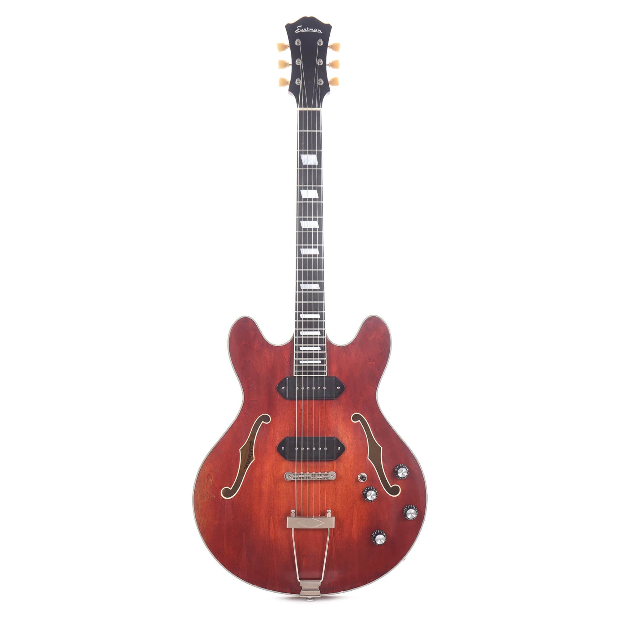 Eastman T64/v-T Thinline Antique Classic w/Lollar P-90 Dogears & Trapeze Tailpiece Electric Guitars / Semi-Hollow