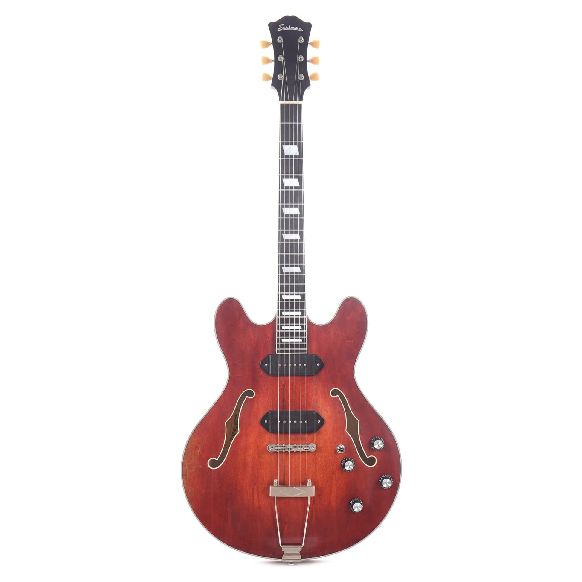 Eastman T64/v-T Thinline Antique Classic w/Lollar P-90 Dogears & Trapeze Tailpiece Electric Guitars / Semi-Hollow