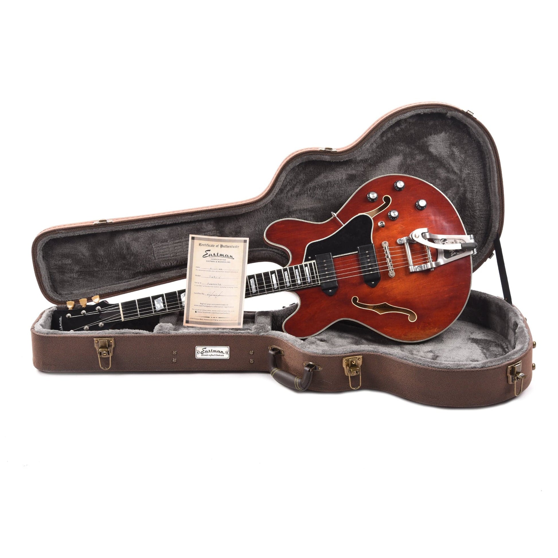 Eastman T64/v Thinline Antique Classic Electric Guitars / Semi-Hollow