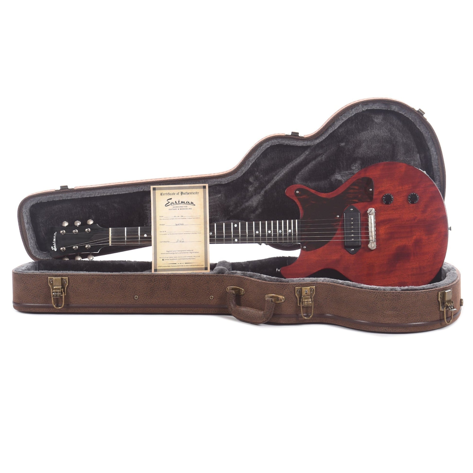 Eastman SB55DC/v Antique Classic w/Nitro Antique Varnish & Lollar '50s Spec Dog Ear P-90 Electric Guitars / Solid Body