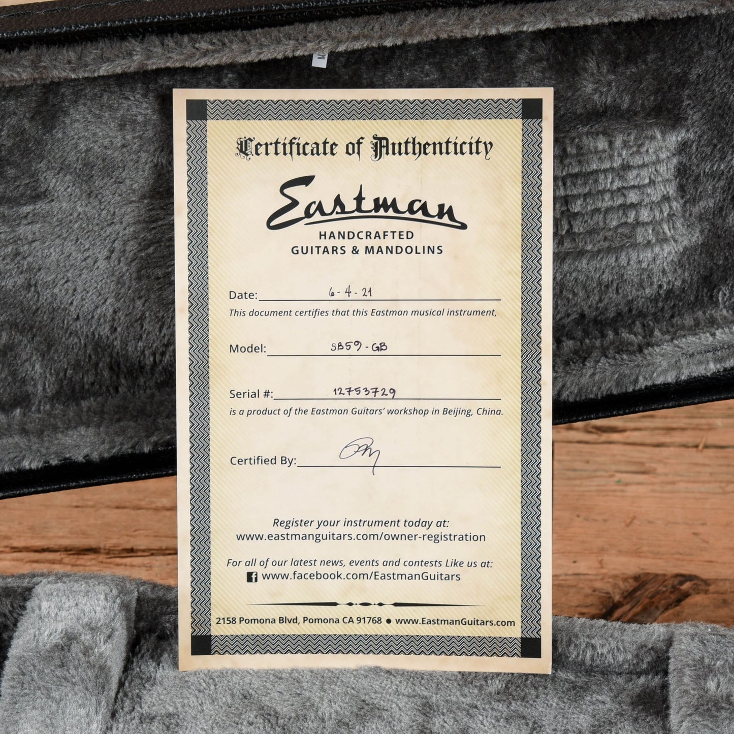 Eastman SB59-GB Goldburst Lacquer 2021 Electric Guitars / Solid Body