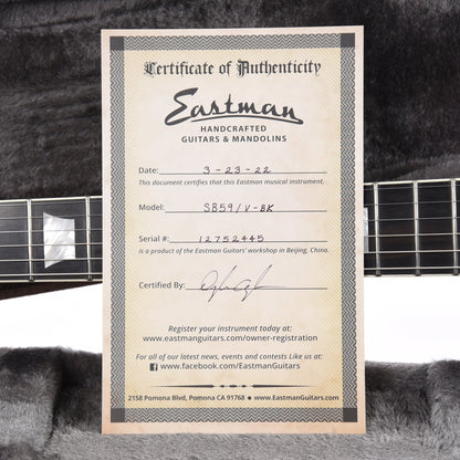 Eastman SB59/v Antique Black w/Lollar Pickups Electric Guitars / Solid Body