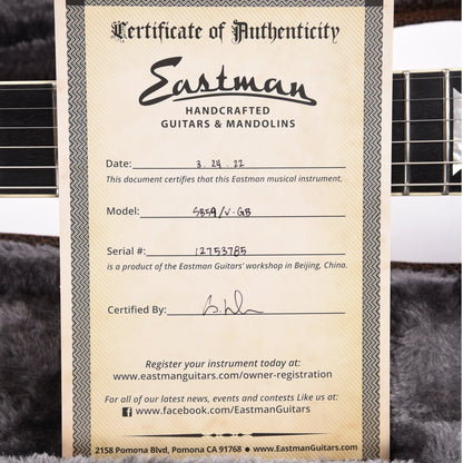 Eastman SB59/v Antique Goldburst w/Lollar Pickups Electric Guitars / Solid Body