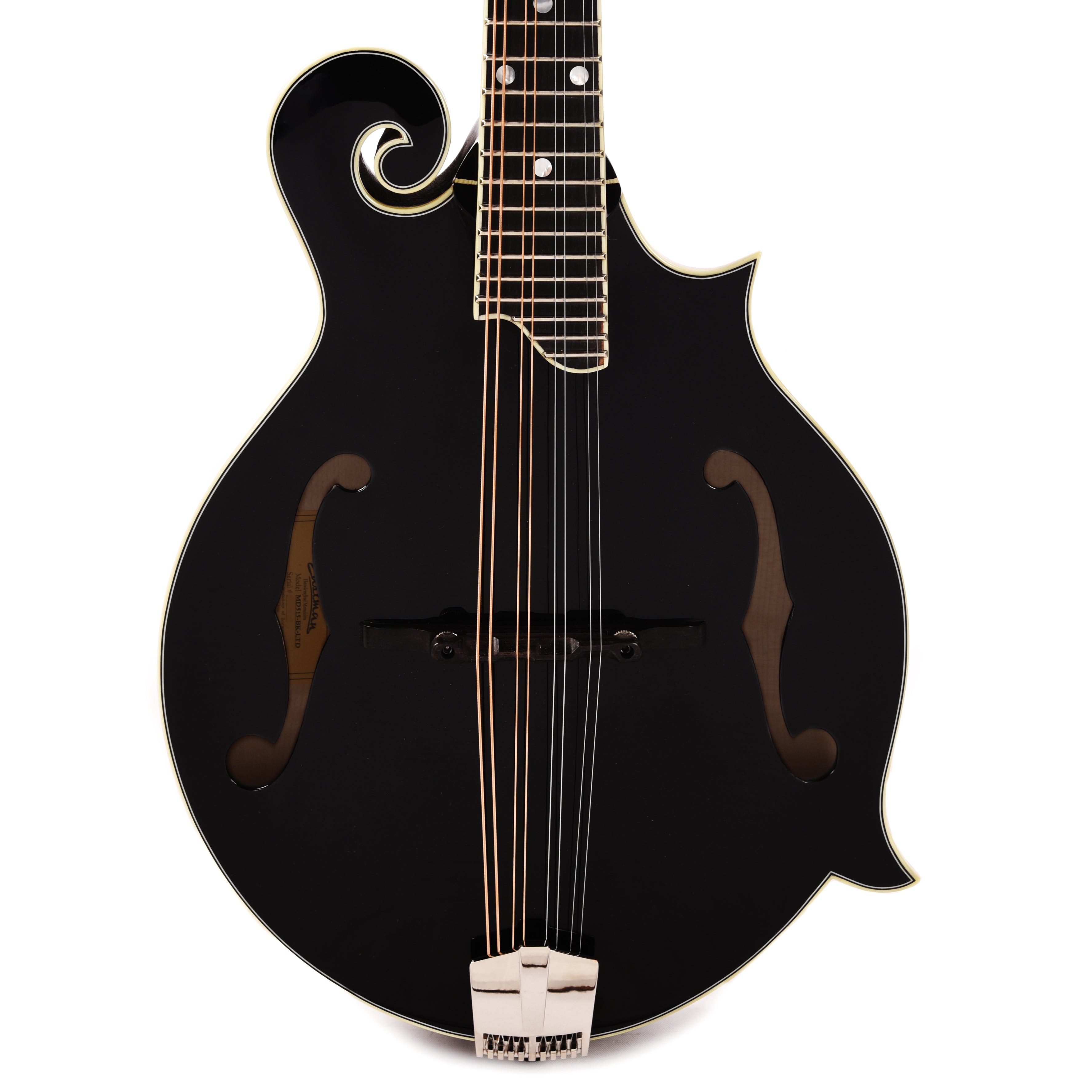 Eastman Limited MD515 Adirondack/Maple F-Style Black Folk Instruments / Mandolins