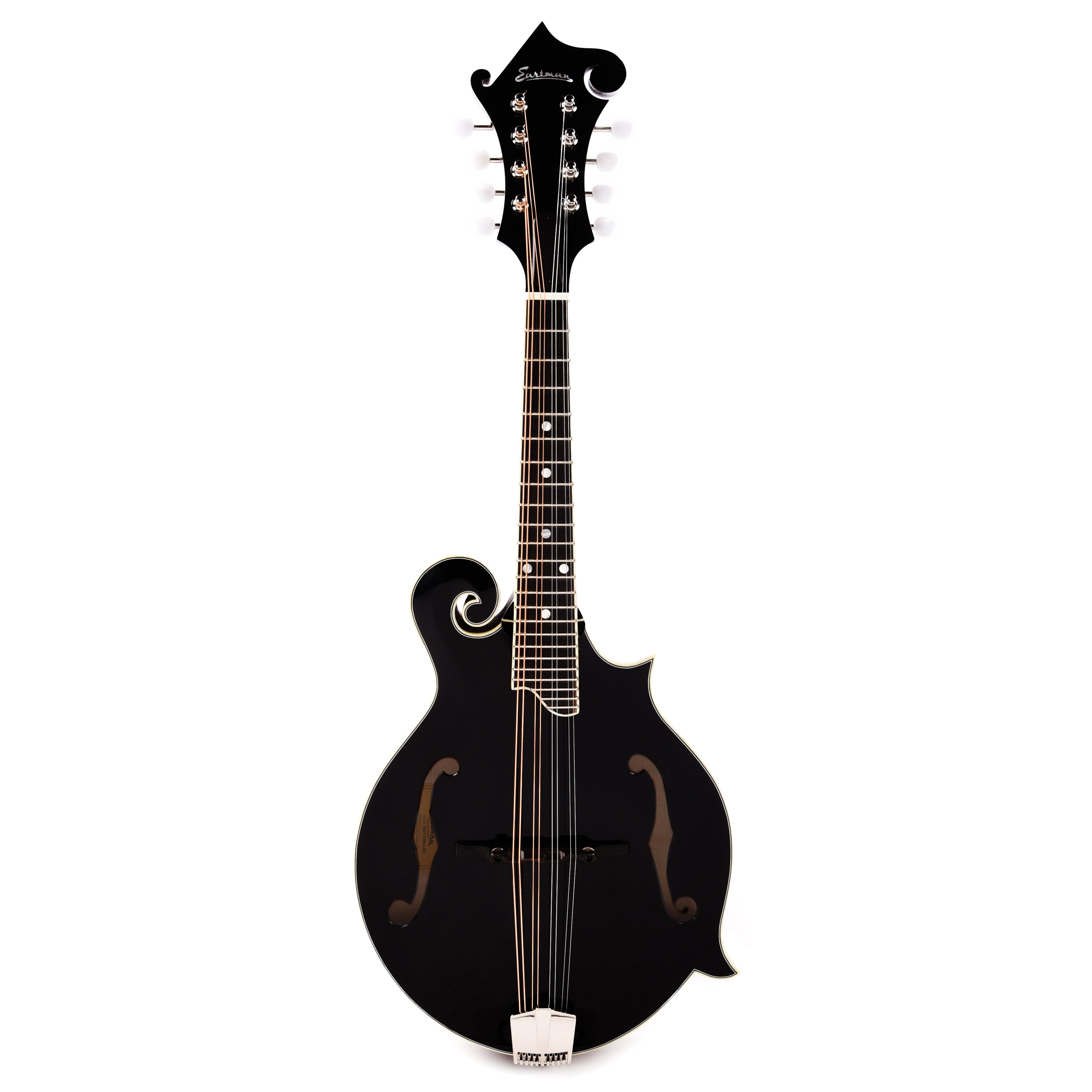 Eastman Limited MD515 Adirondack/Maple F-Style Black Folk Instruments / Mandolins