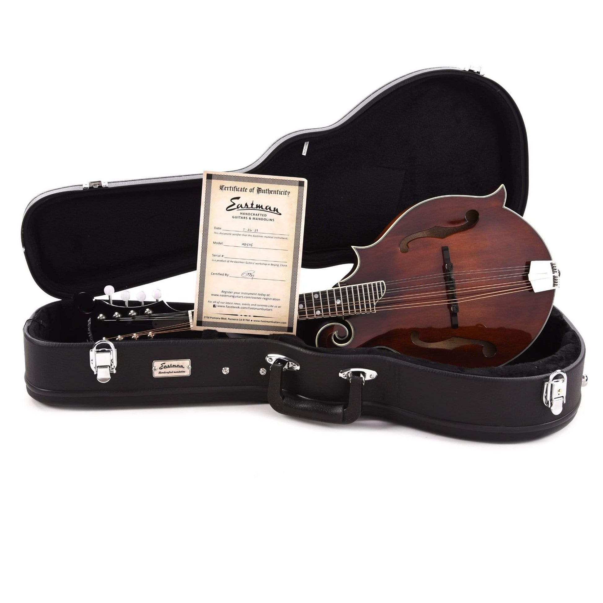 Eastman MD515 Sitka/Maple F-Style Mandolin Classic Finish Folk Instruments / Mandolins