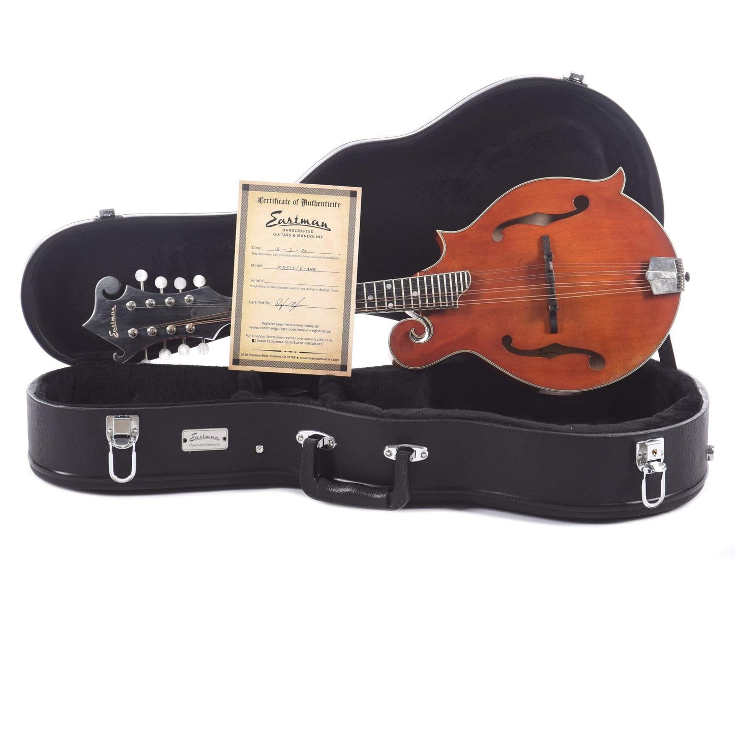 Eastman MD515/v Sitka/Maple F-Style Mandolin Amber Antique Varnish Folk Instruments / Mandolins