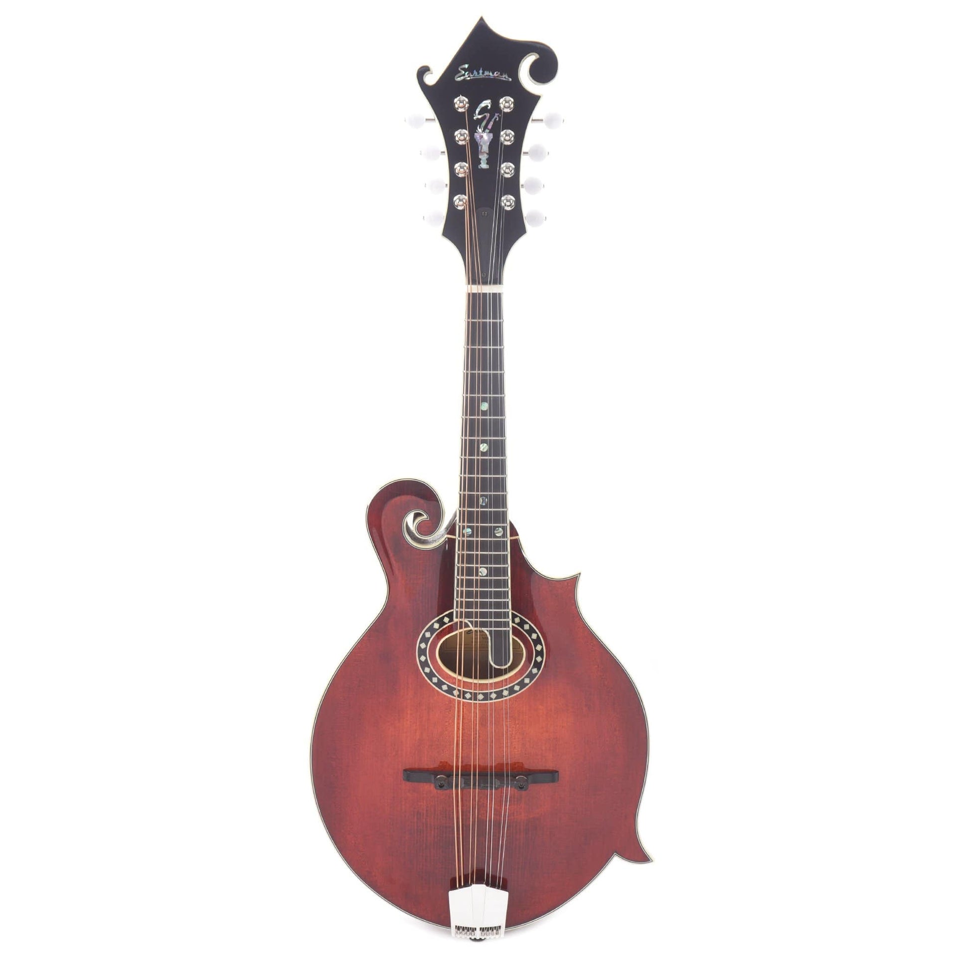 Eastman MD814 Adirondack/Flame Maple F-Style Oval Hole Mandolin Classic Finish Folk Instruments / Mandolins