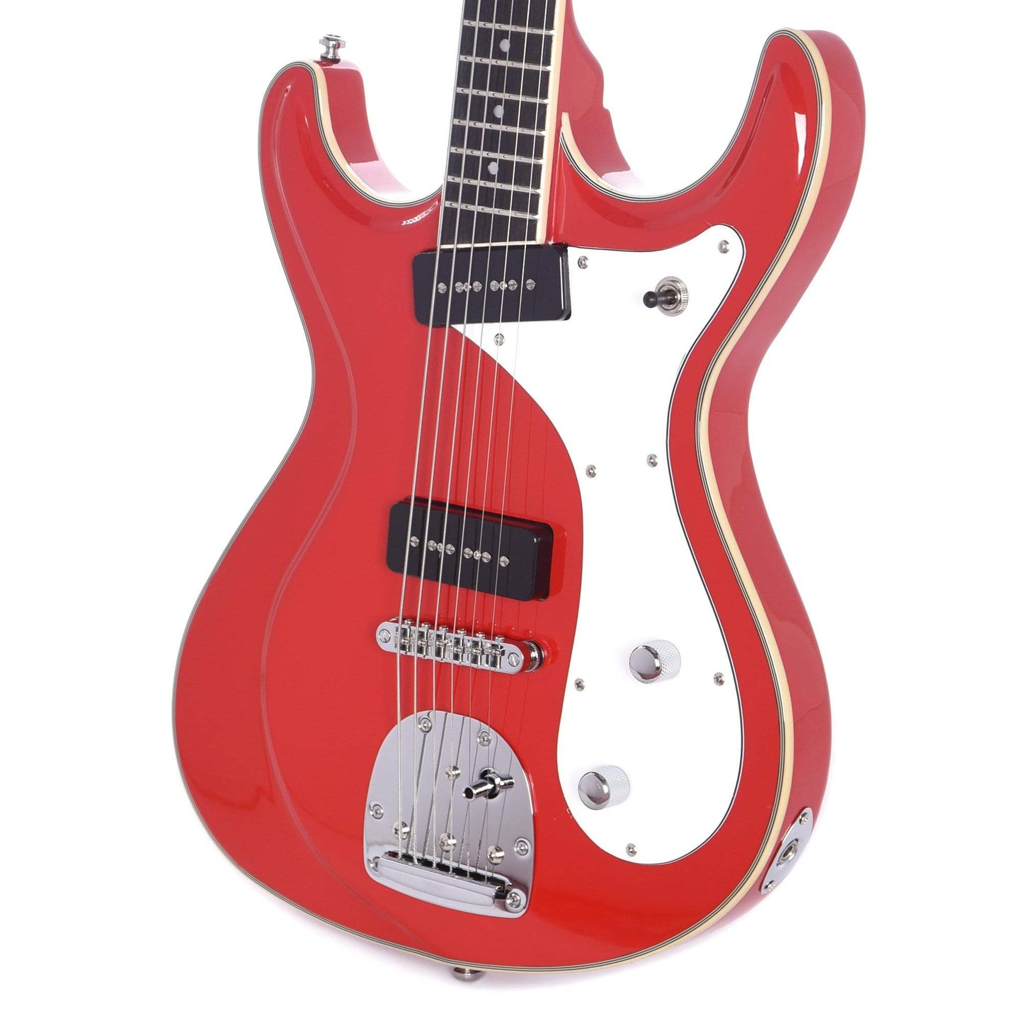 Eastwood Sidejack Baritone Deluxe Red Electric Guitars / Baritone