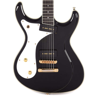 Eastwood Sidejack Baritone Standard Lefty Guitar Black Electric Guitars / Left-Handed