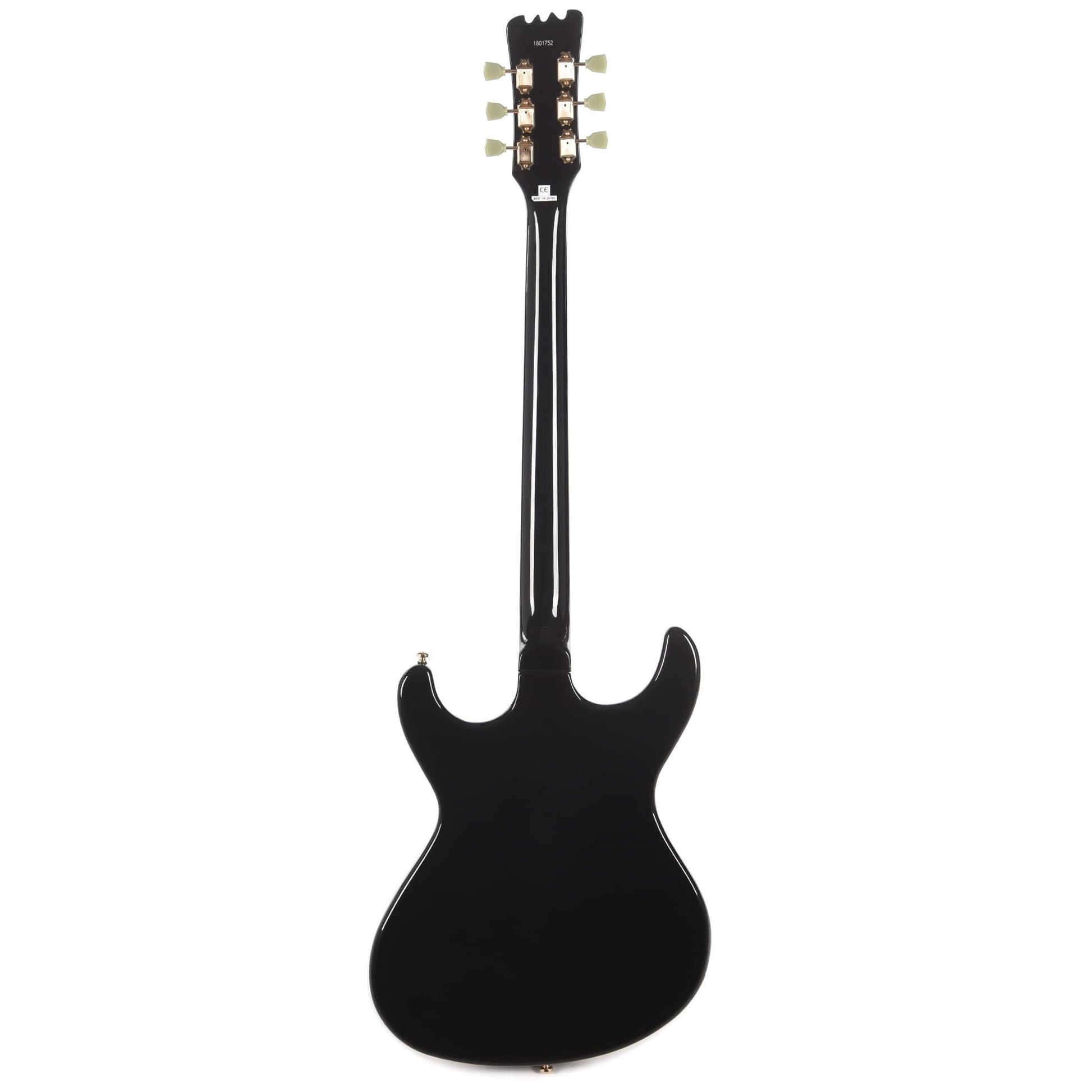 Eastwood Sidejack Baritone Standard Lefty Guitar Black Electric Guitars / Left-Handed