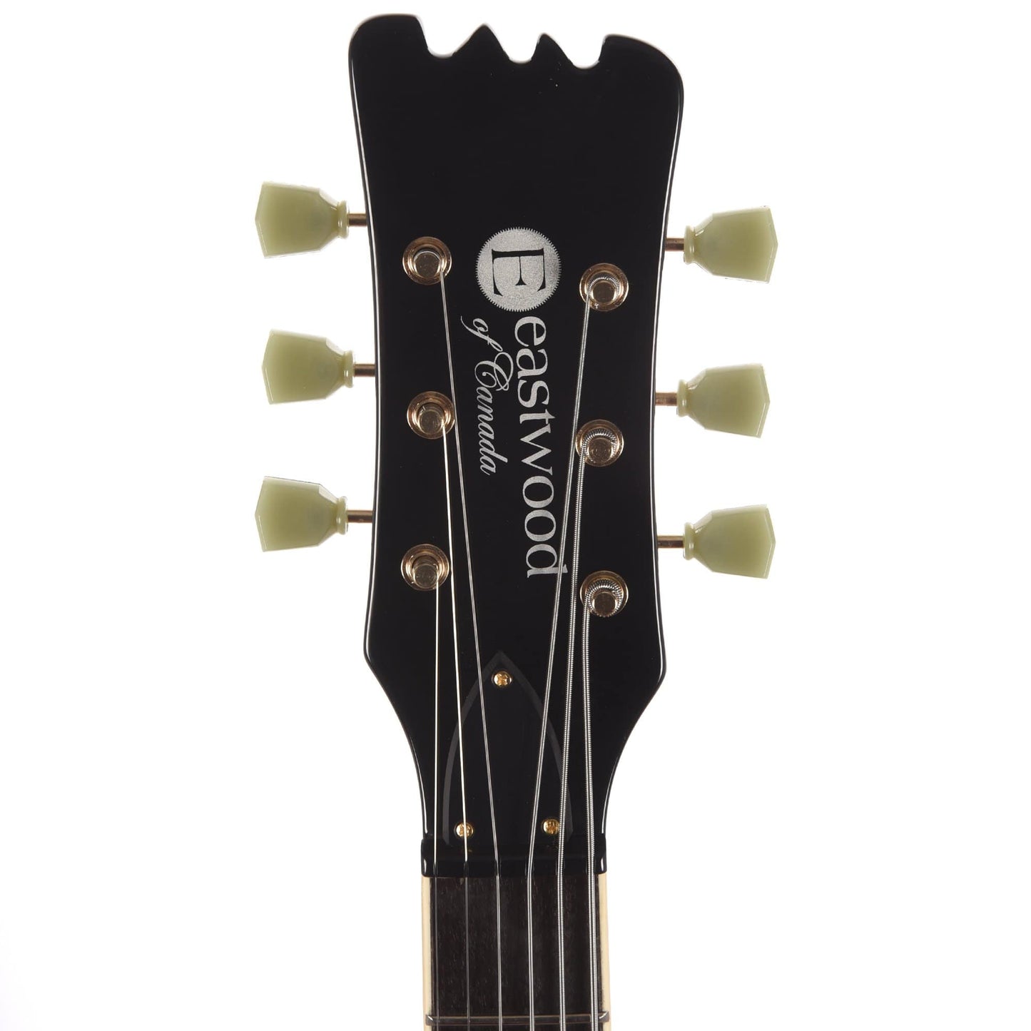 Eastwood Sidejack Baritone Standard Lefty Guitar Black Electric Guitars / Left-Handed