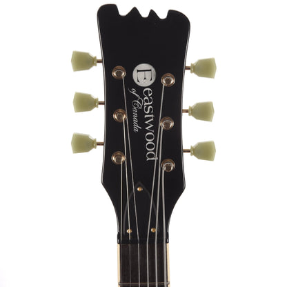 Eastwood Sidejack Baritone Standard Lefty Guitar Black Electric Guitars / Left-Handed