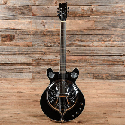 Eastwood Delta 6 Black Electric Guitars / Semi-Hollow