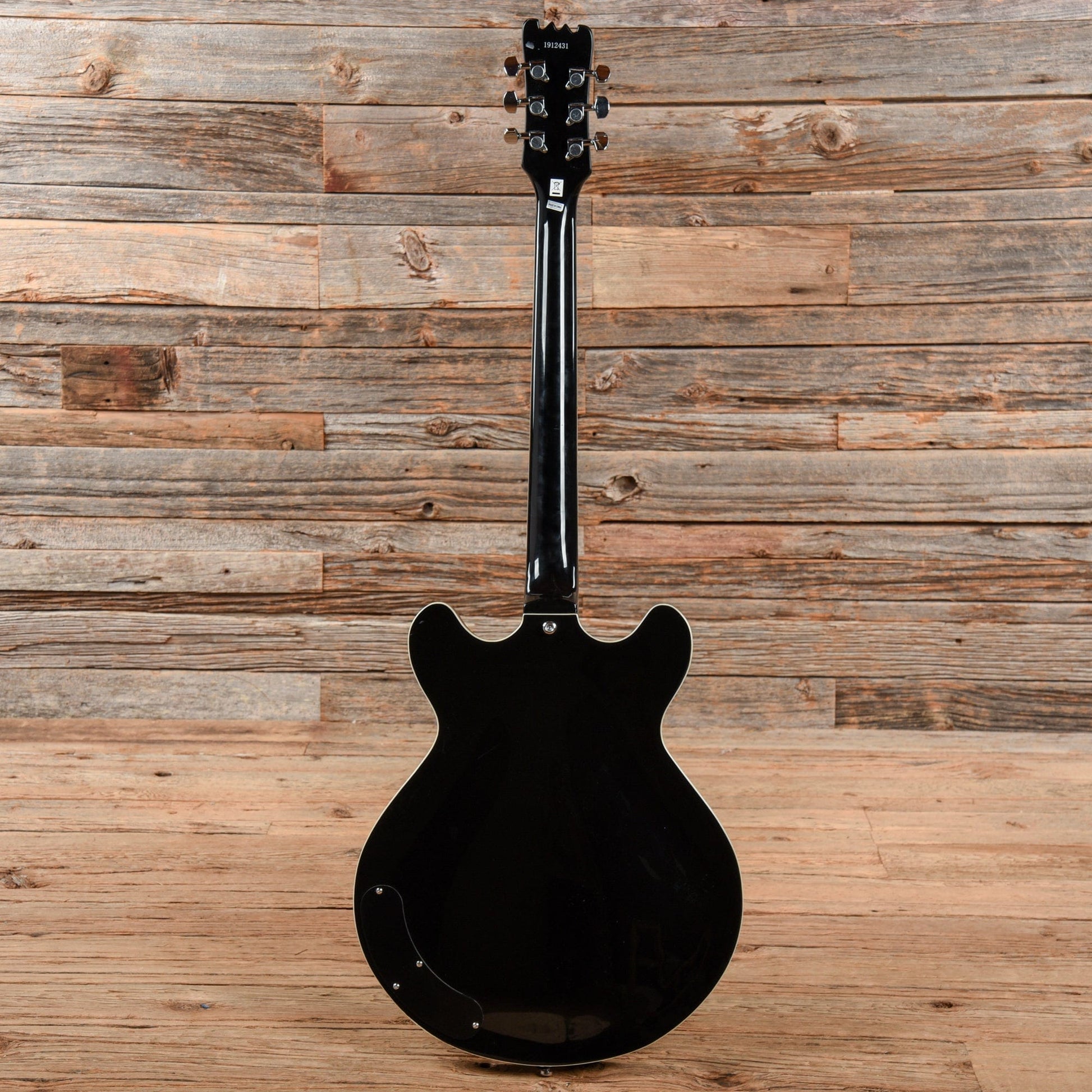 Eastwood Delta 6 Black Electric Guitars / Semi-Hollow
