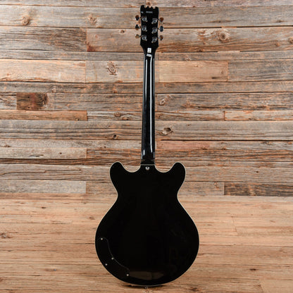 Eastwood Delta 6 Black Electric Guitars / Semi-Hollow