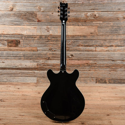 Eastwood Delta 6 Black Electric Guitars / Semi-Hollow
