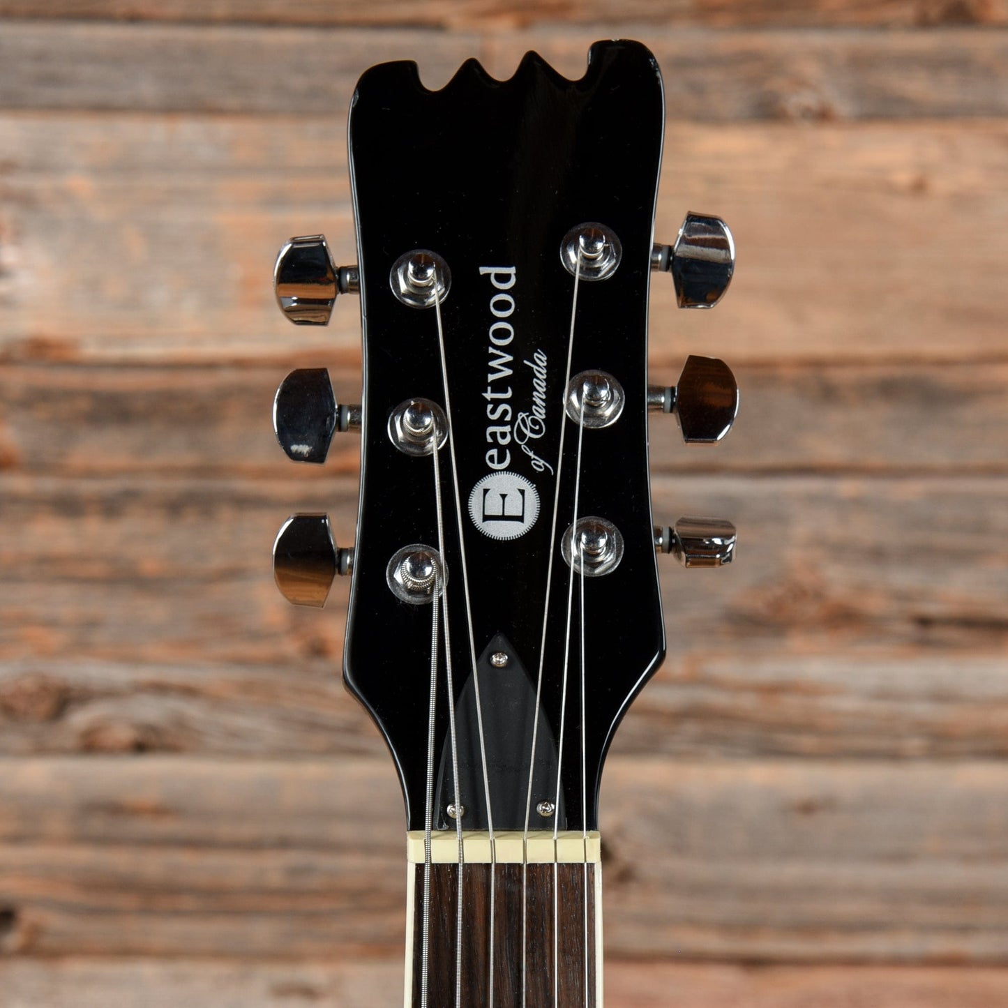 Eastwood Delta 6 Black Electric Guitars / Semi-Hollow