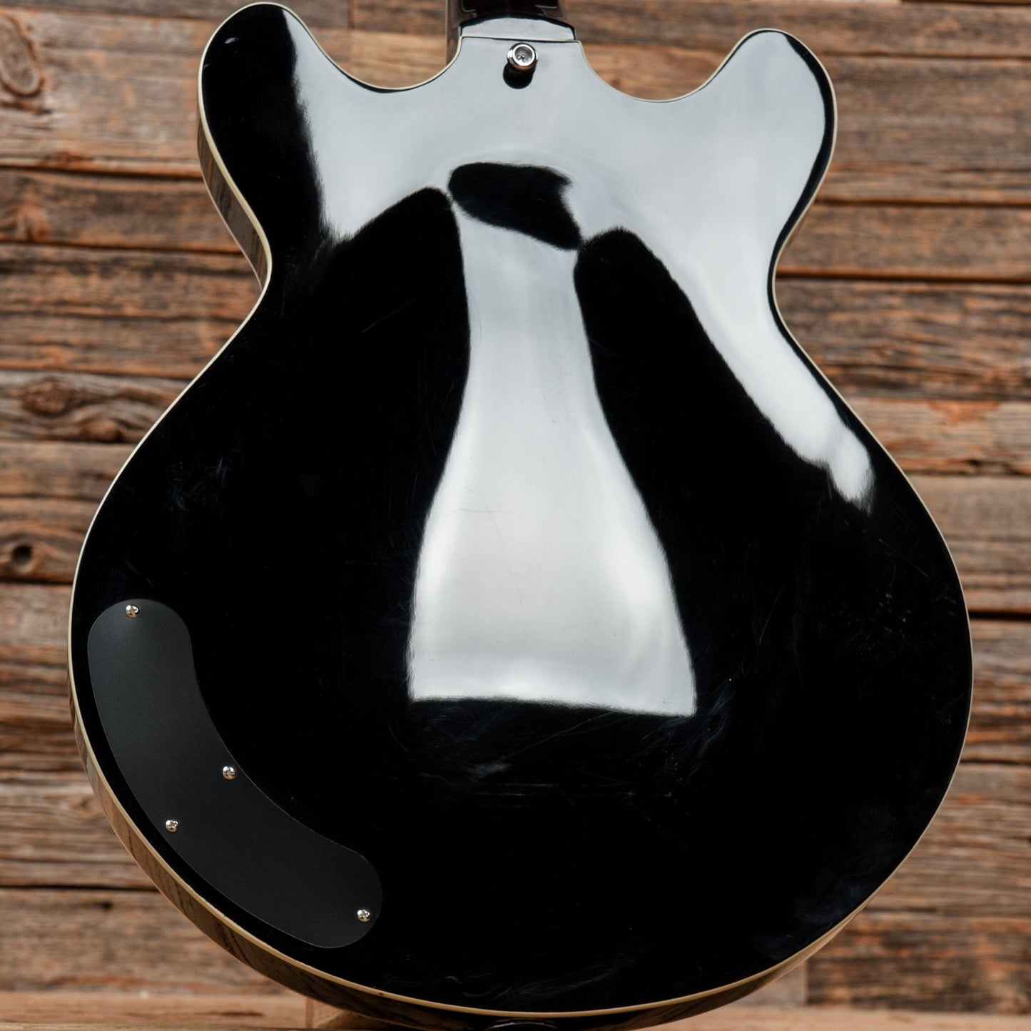 Eastwood Delta 6 Black Electric Guitars / Semi-Hollow