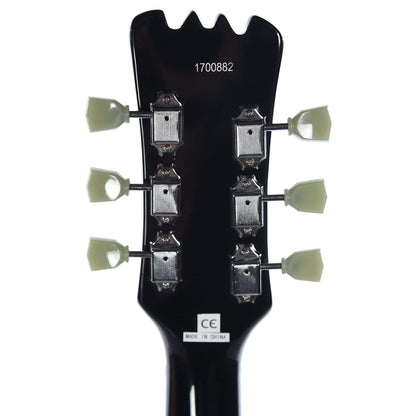 Eastwood Sidejack Baritone Deluxe Black w/Chrome Hardware Electric Guitars / Solid Body