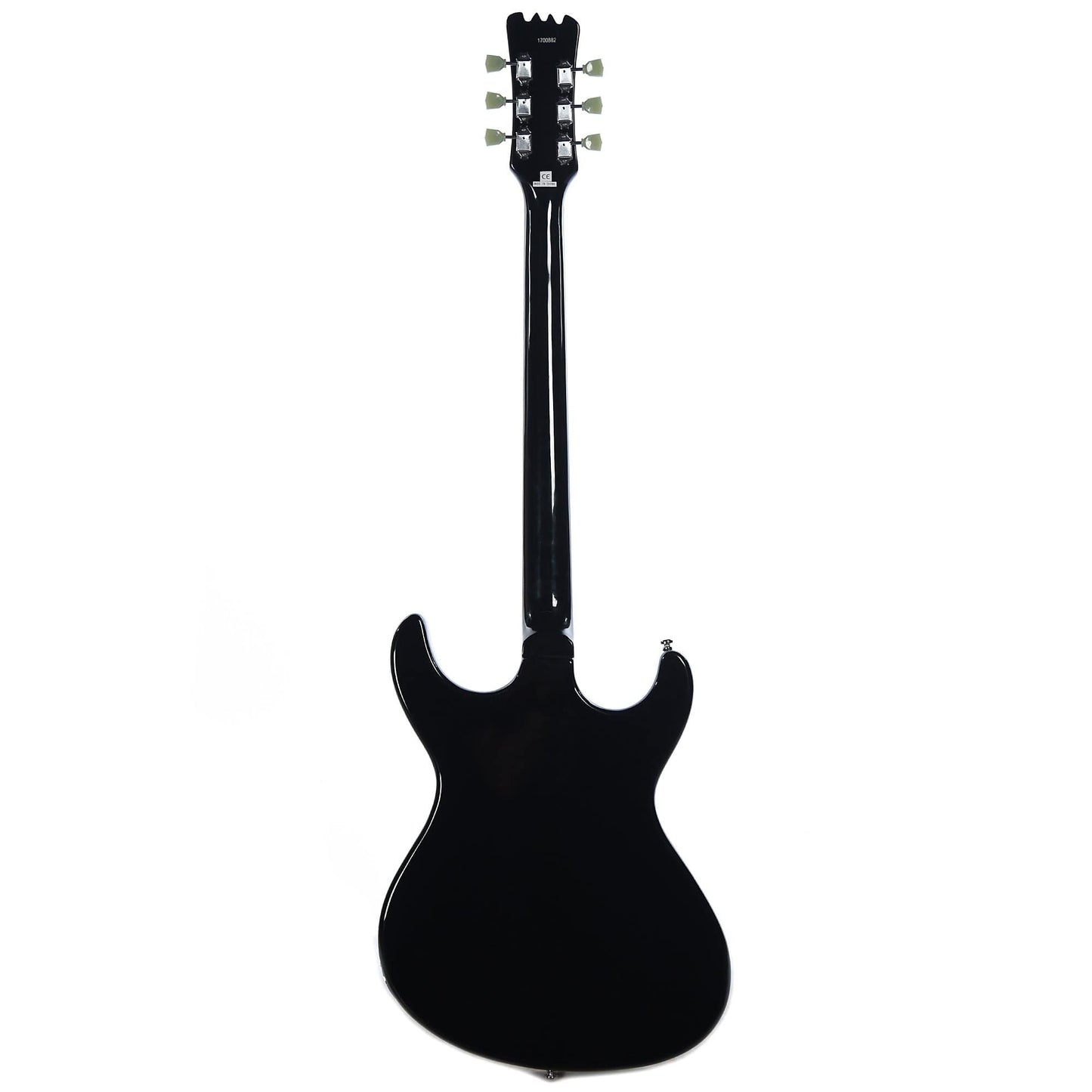 Eastwood Sidejack Baritone Deluxe Black w/Chrome Hardware Electric Guitars / Solid Body