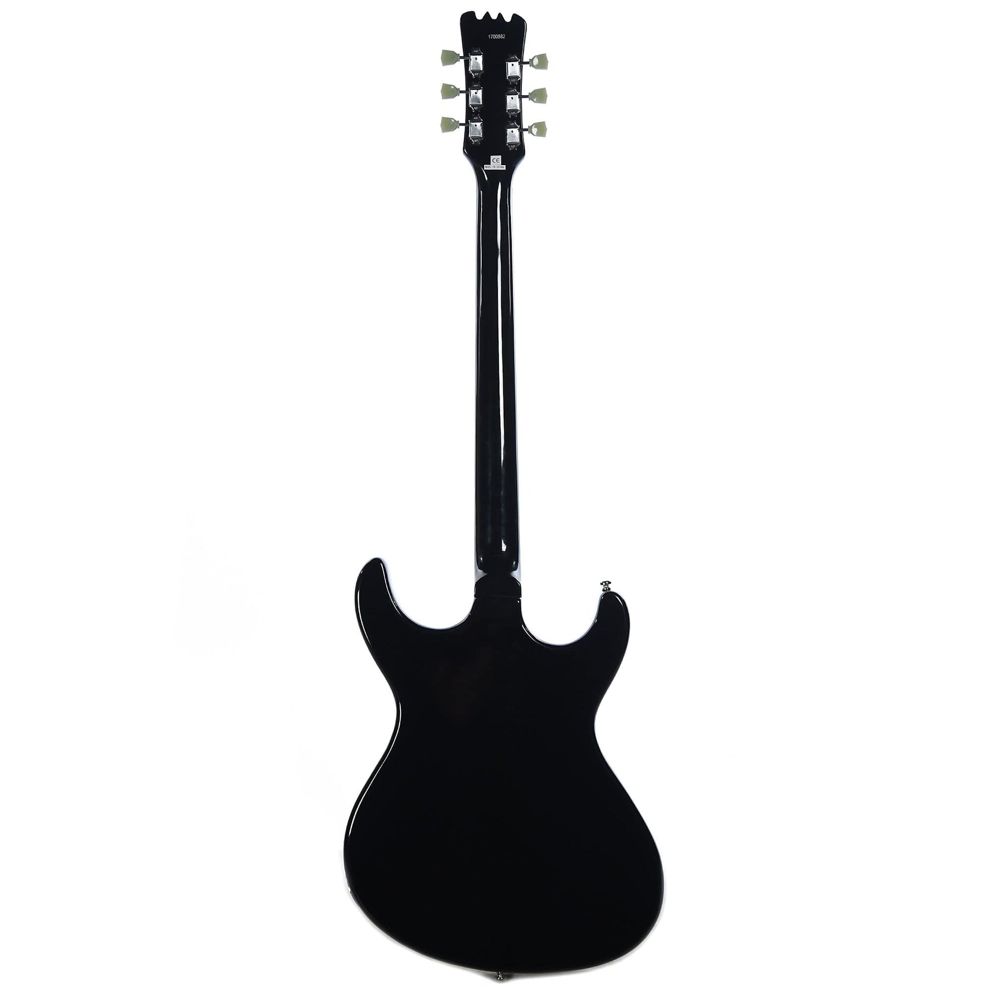Eastwood Sidejack Baritone Deluxe Black w/Chrome Hardware Electric Guitars / Solid Body