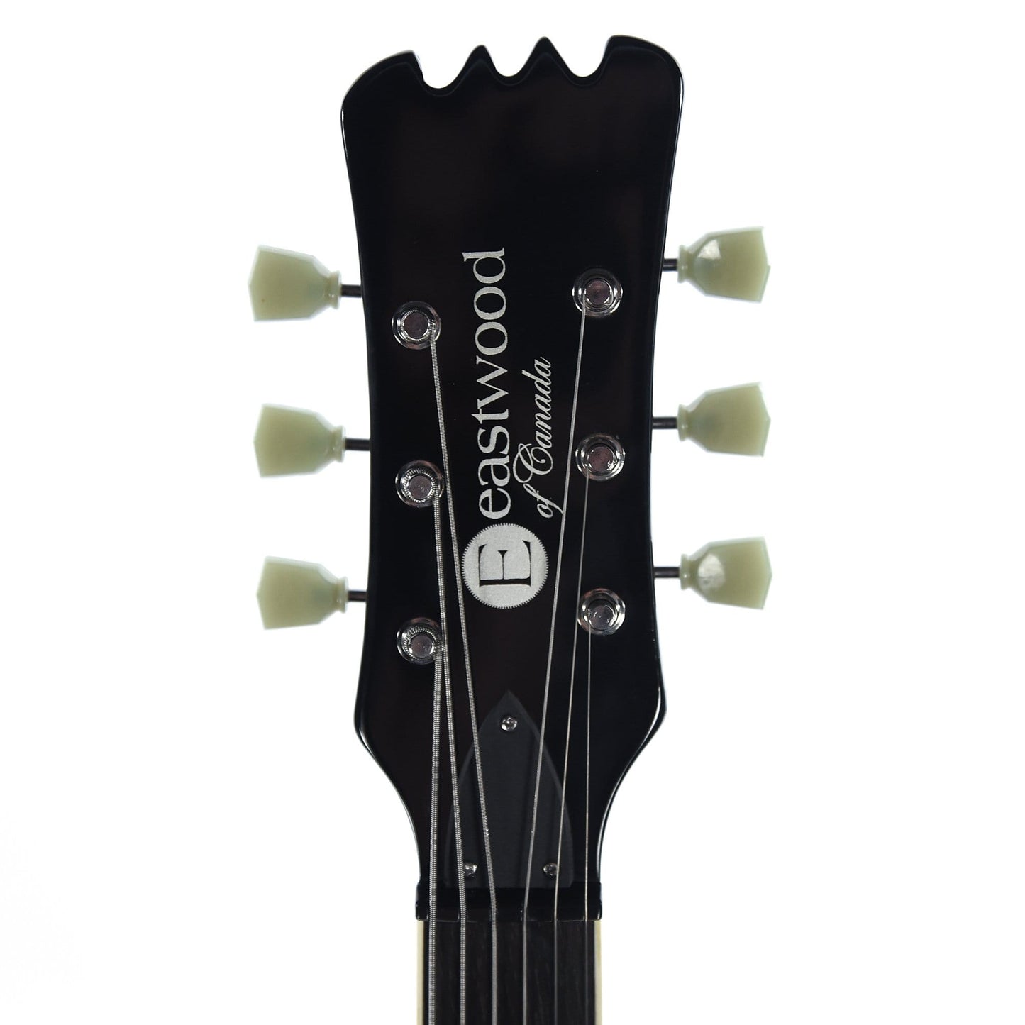 Eastwood Sidejack Baritone Deluxe Black w/Chrome Hardware Electric Guitars / Solid Body