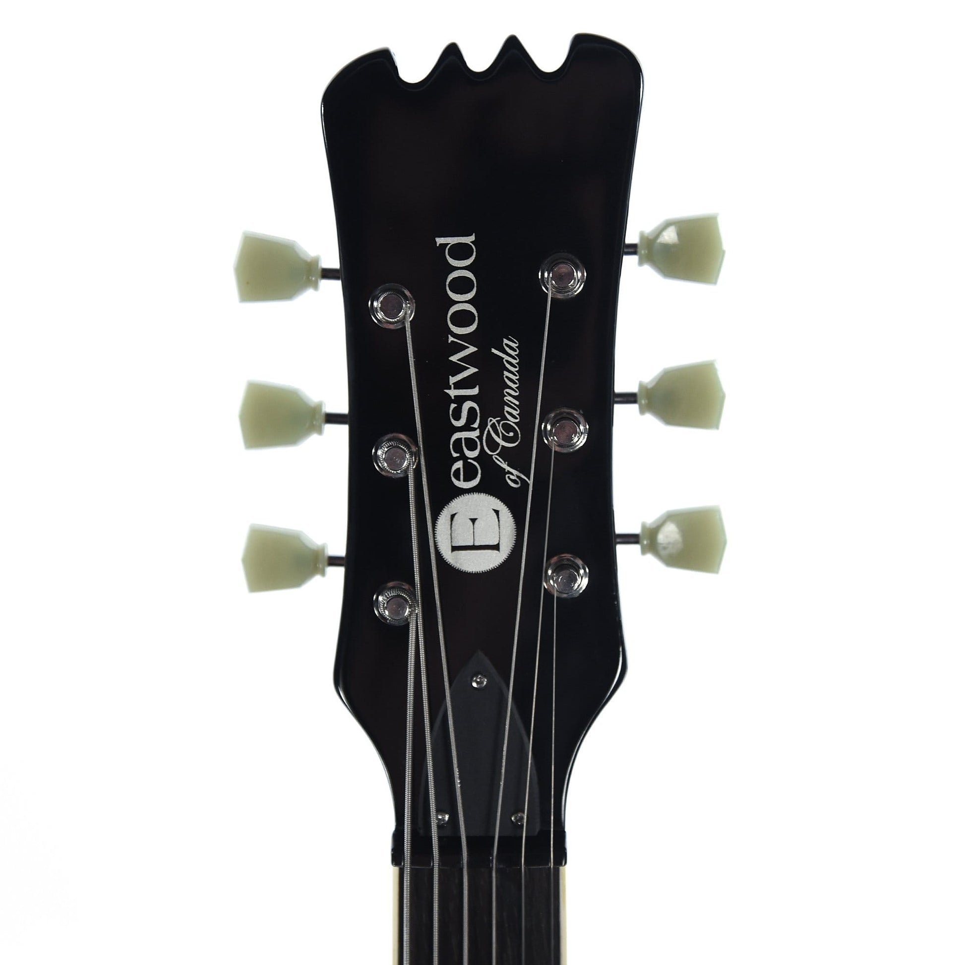 Eastwood Sidejack Baritone Deluxe Black w/Chrome Hardware Electric Guitars / Solid Body