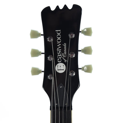 Eastwood Sidejack Baritone Deluxe Black w/Chrome Hardware Electric Guitars / Solid Body