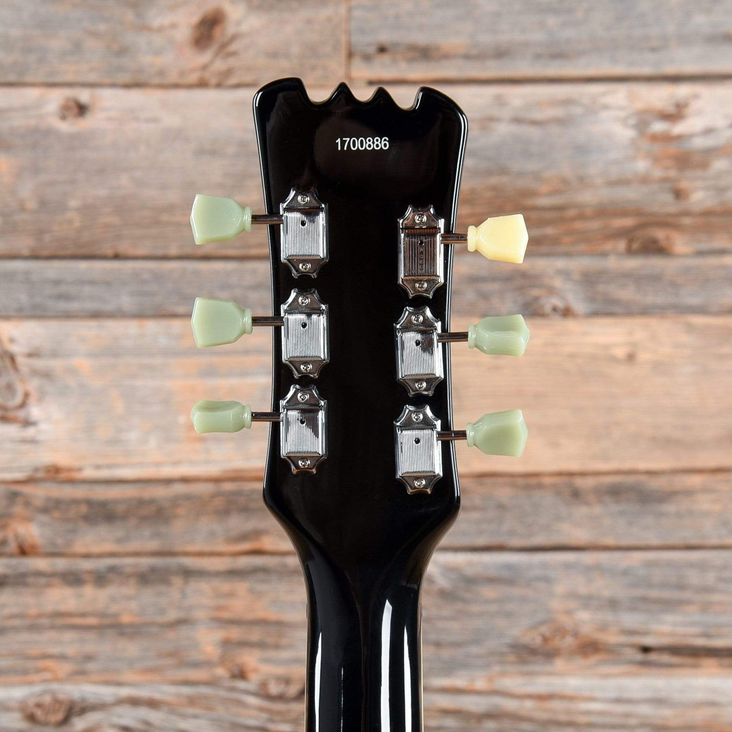 Eastwood Sidejack Baritone Deluxe Black w/Chrome Hardware Electric Guitars / Solid Body