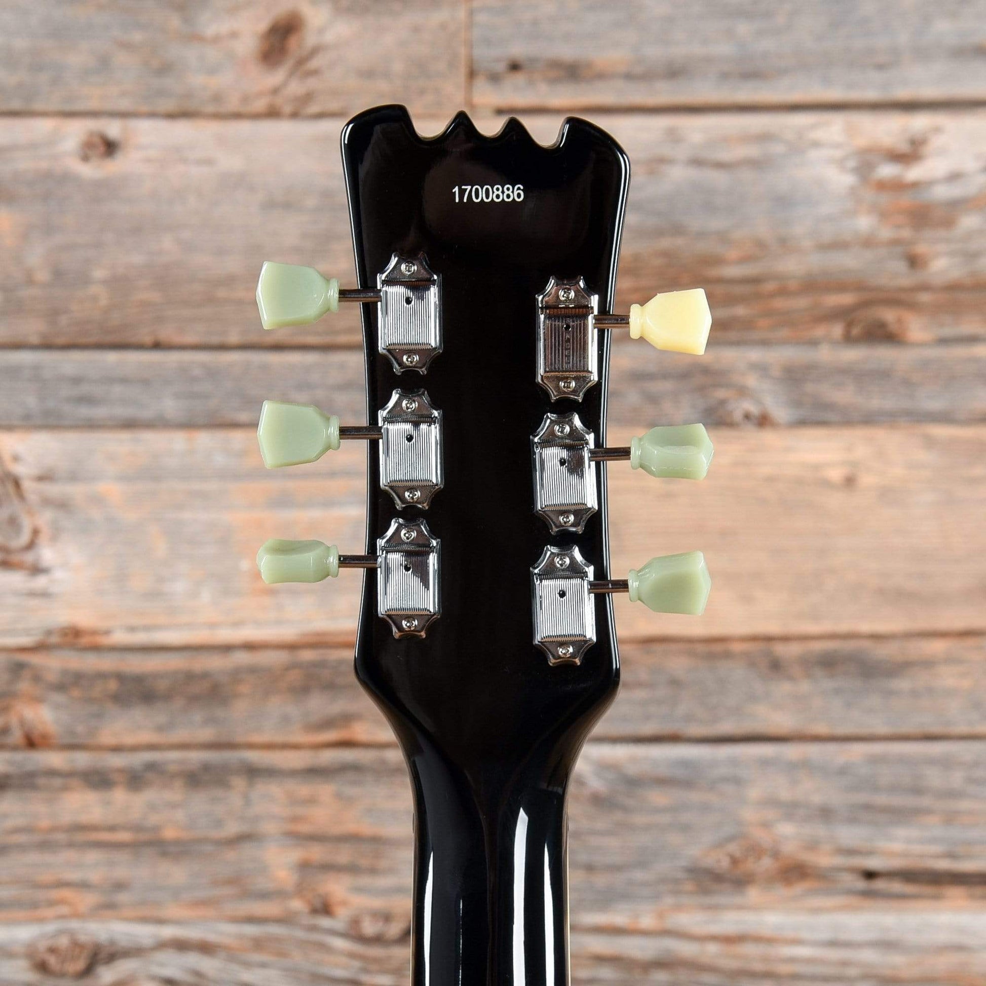 Eastwood Sidejack Baritone Deluxe Black w/Chrome Hardware Electric Guitars / Solid Body