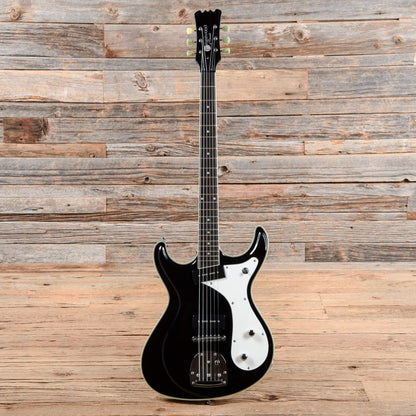Eastwood Sidejack Baritone Deluxe Black w/Chrome Hardware Electric Guitars / Solid Body