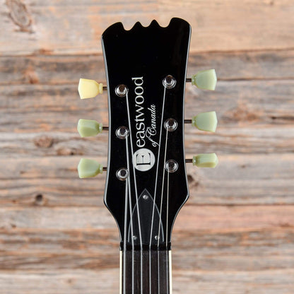 Eastwood Sidejack Baritone Deluxe Black w/Chrome Hardware Electric Guitars / Solid Body