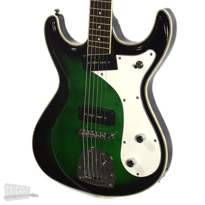 Eastwood Sidejack Baritone Deluxe Greenburst Electric Guitars / Solid Body