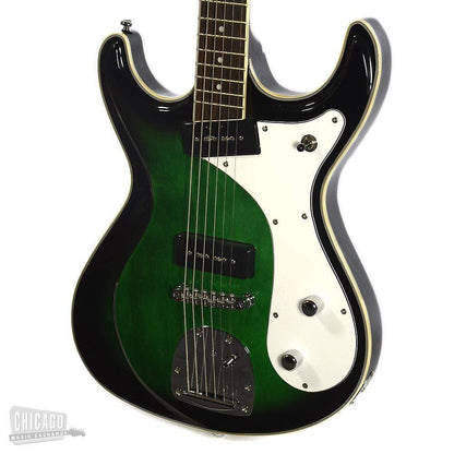 Eastwood Sidejack Baritone Deluxe Greenburst Electric Guitars / Solid Body